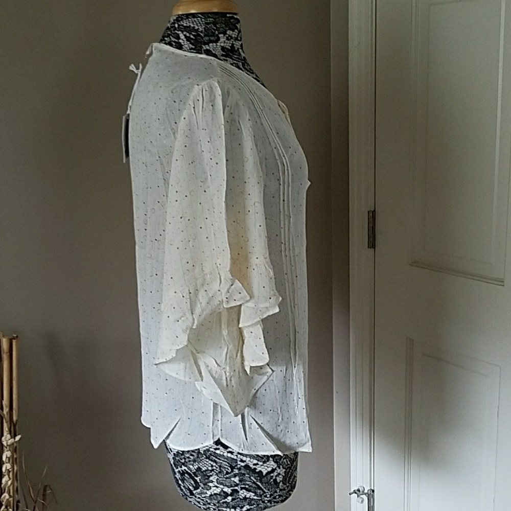 Lauren Conrad boho flounce top, size M - Picture 5 of 5